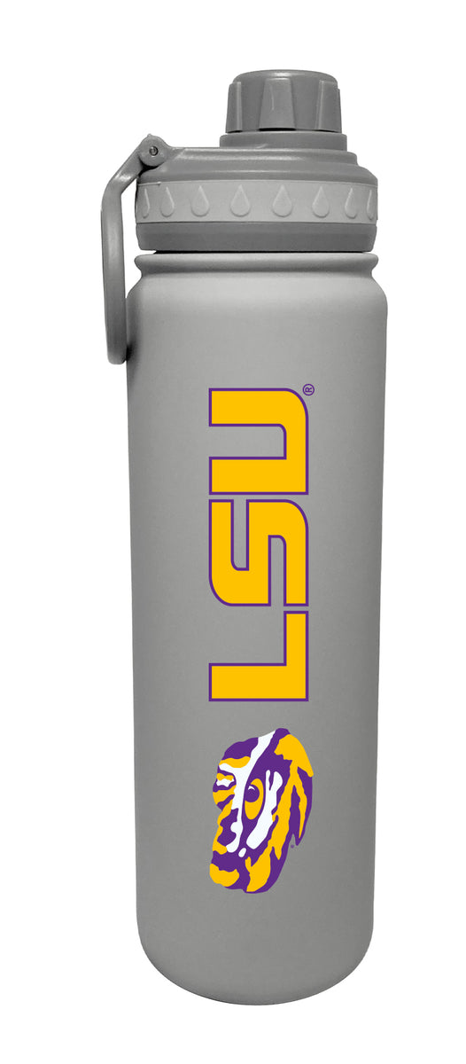 LSU Stainless Steel 25oz BPA Free Light Weight Water Bottle Louisiana State