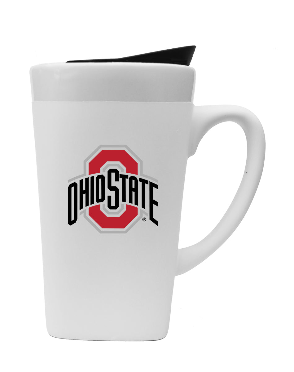 The Fanatic Group Ohio State University Buckeyes Ceramic Mug with Swivel  Lid, Design 1 - Red