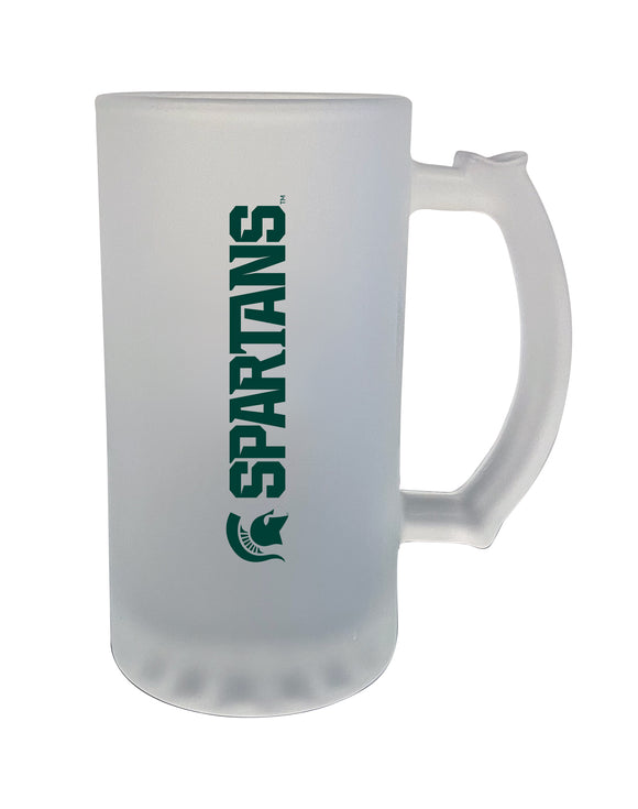 Michigan State 16oz. Frosted Glass Mug - Primary Logo