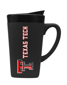 Texas Tech 16oz. Soft Touch Ceramic Travel Mug - Primary Logo & Wordmark