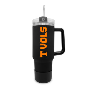 Tennessee 40oz. Tumble with Handle and Straw - Primary Logo